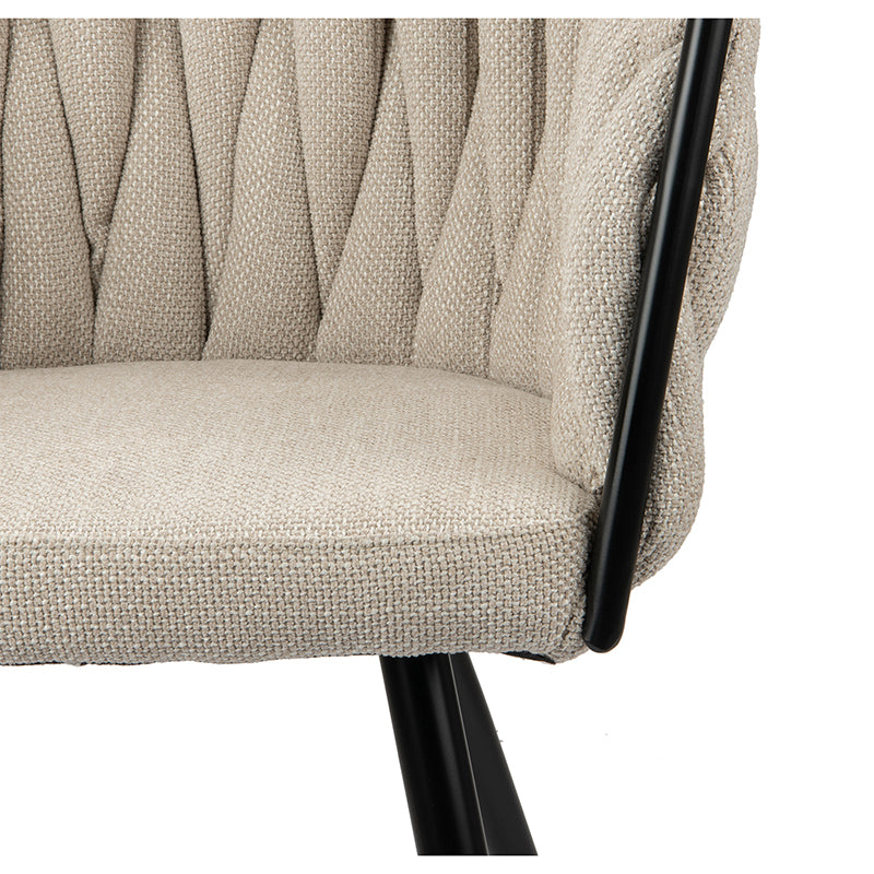 Design eetkamerstoel Wave Beige (2 stuks)
