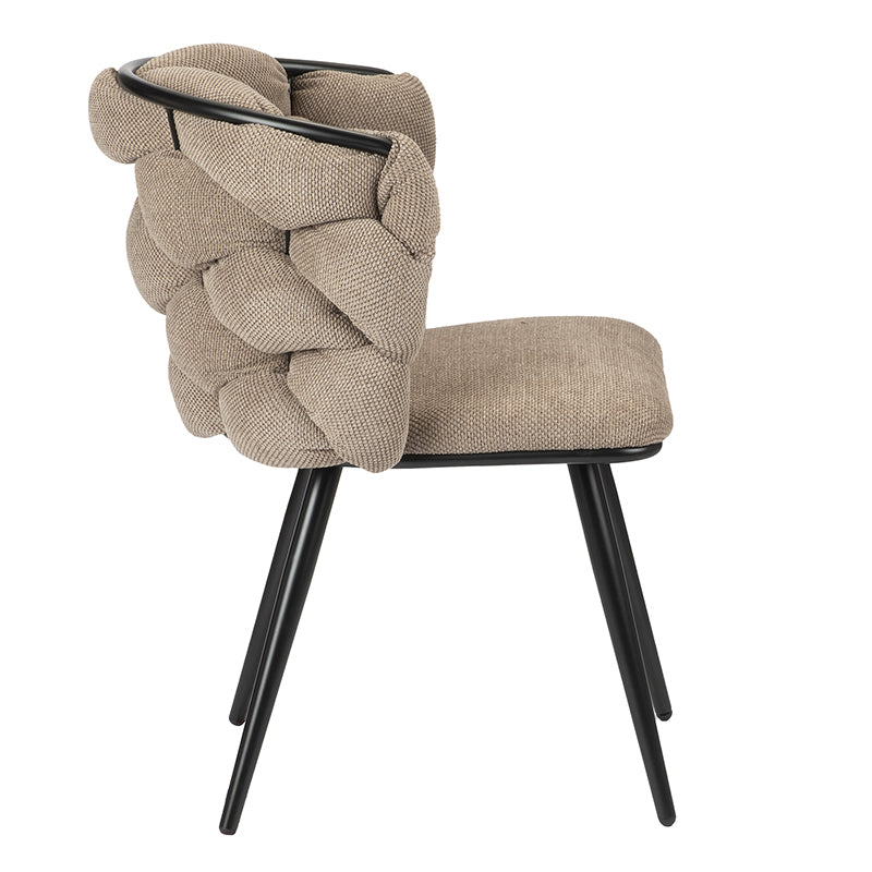 Design eetkamerstoel Rock Brown (2 stuks)