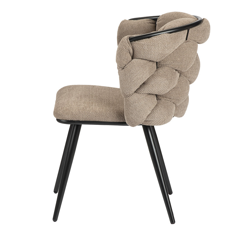 Design eetkamerstoel Rock Brown (2 stuks)