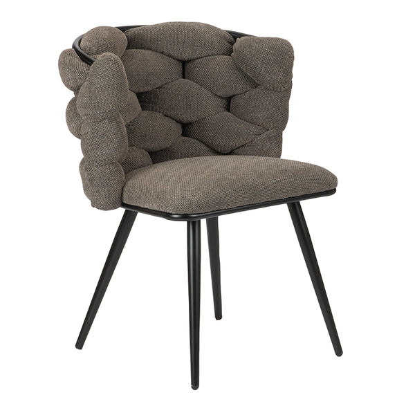 Design eetkamerstoel Rock Taupe (2 stuks)