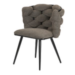 Design eetkamerstoel Rock Taupe (2 stuks)