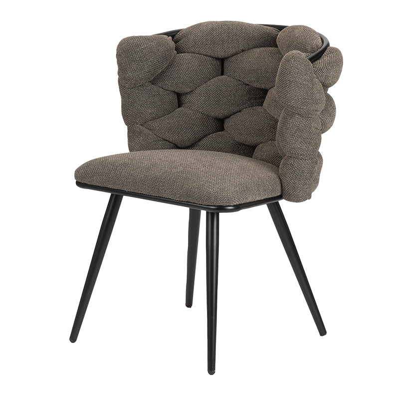 Design eetkamerstoel Rock Taupe (2 stuks)