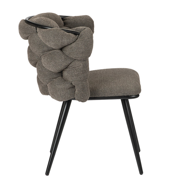 Design eetkamerstoel Rock Taupe (2 stuks)