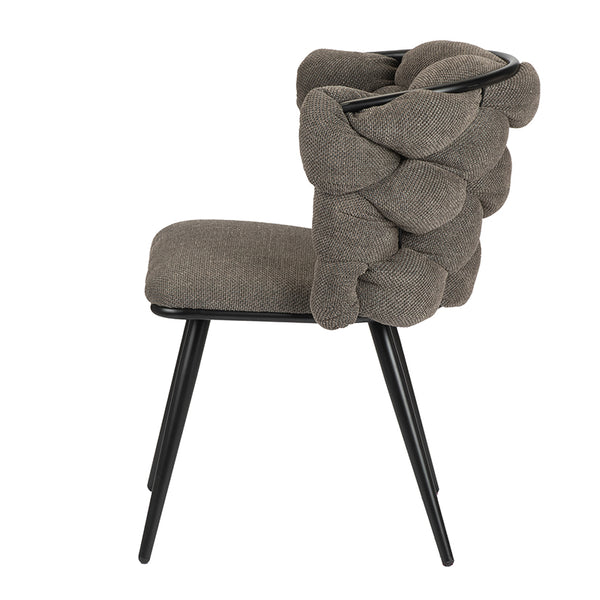 Design eetkamerstoel Rock Taupe (2 stuks)