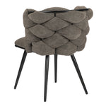 Design eetkamerstoel Rock Taupe (2 stuks)
