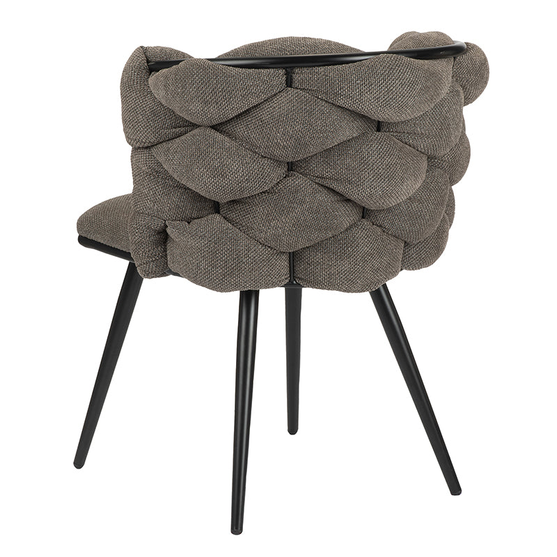 Design eetkamerstoel Rock Taupe (2 stuks)