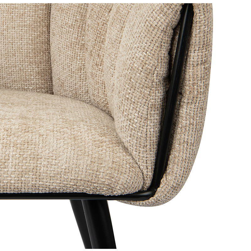 Design eetkamerstoel Breeze Latte (2 stuks)