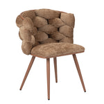 Design eetkamerstoel Rock Caramel (2 stuks)