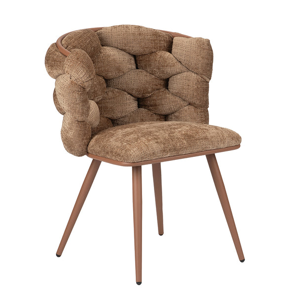 Design eetkamerstoel Rock Caramel (2 stuks)