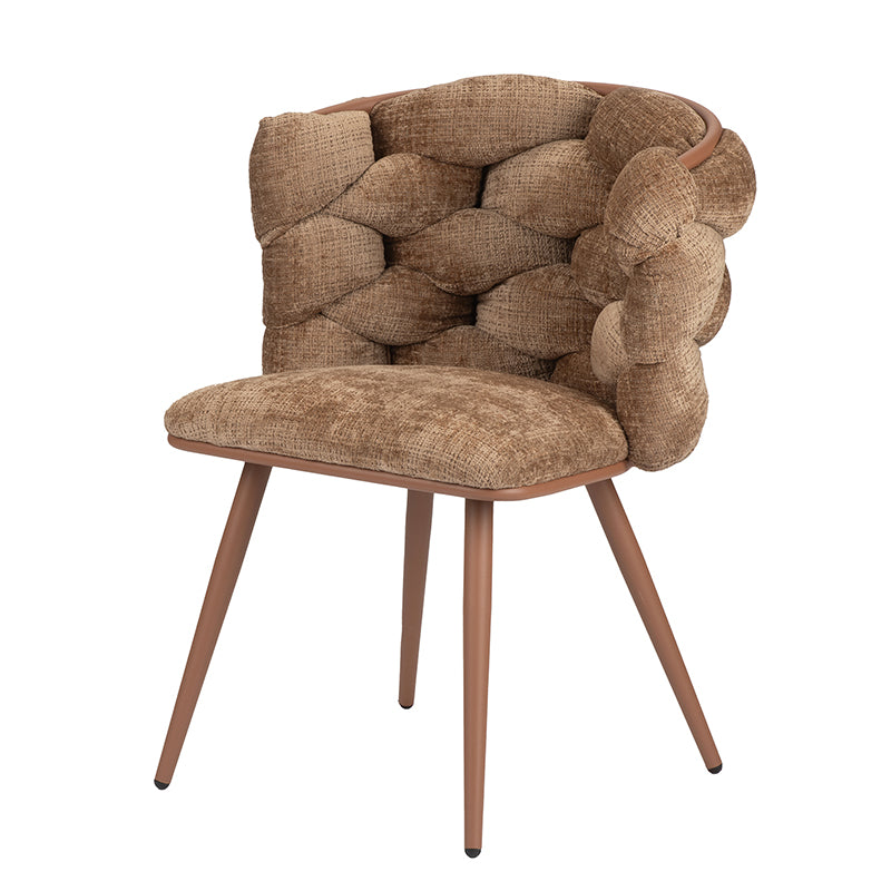 Design eetkamerstoel Rock Caramel (2 stuks)