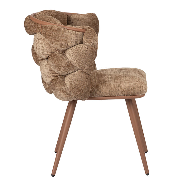 Design eetkamerstoel Rock Caramel (2 stuks)