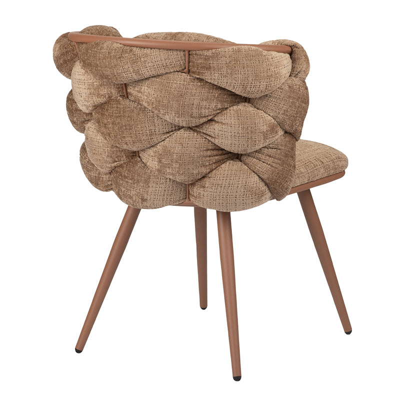 Design eetkamerstoel Rock Caramel (2 stuks)