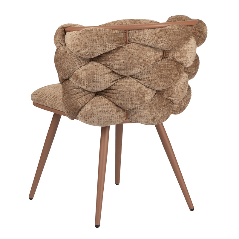 Design eetkamerstoel Rock Caramel (2 stuks)