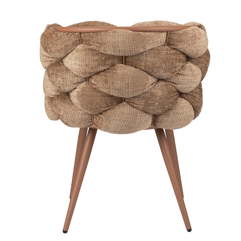 Design eetkamerstoel Rock Caramel (2 stuks)