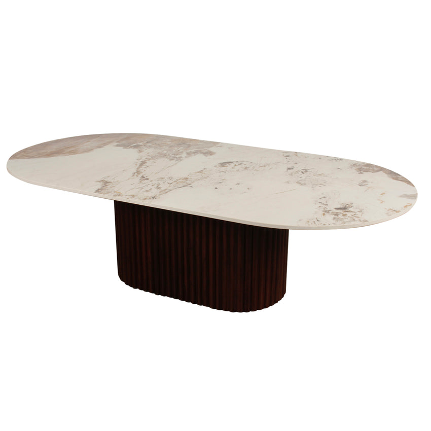 Design salontafel Urban Chique Ceramic Marble / Walnut Veneer