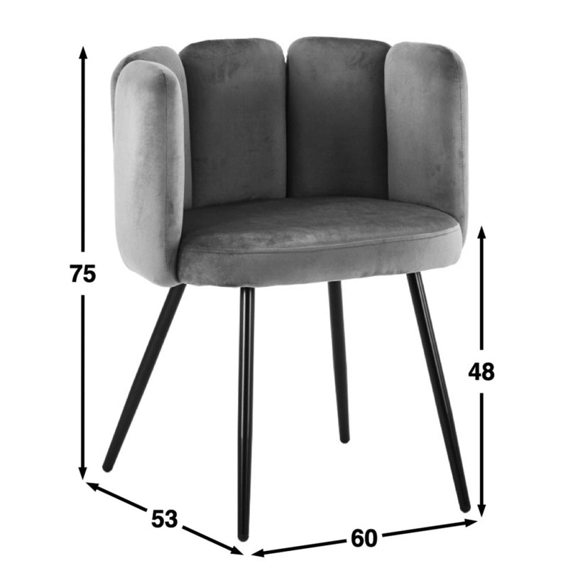 Design eetkamerstoel High Five Black (2 stuks)