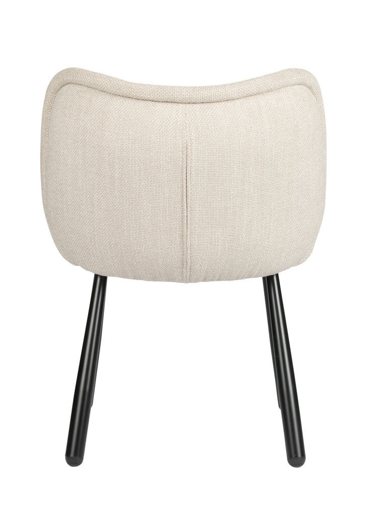 Design stoel Panda Beige (2 stuks)