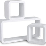 BukkitBow - Kubus Planken (3-Delig) - Set van 3 Wandplanken - Boekenplank voor Kinderkamer