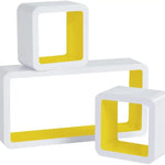 BukkitBow - Kubus Planken (3-Delig) - Set van 3 Wandplanken - Boekenplank voor Kinderkamer