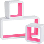 BukkitBow - Kubus Planken (3-Delig) - Set van 3 Wandplanken - Boekenplank voor Kinderkamer