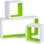 BukkitBow - Kubus Planken (3-Delig) - Set van 3 Wandplanken - Boekenplank voor Kinderkamer