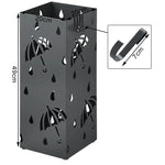 BukkitBow - Metalen Paraplustandaard - Roestvrij en Duurzaam - met Paraplu en Regendruppels Ontwerp - Multifunctioneel Gebruik - 20x20x49cm