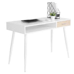BukkitBow - Modern Bureau - Compact met Lade en Open Compartiment - Bureau met Opbergruimte - (50X110X75CM)