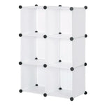 BukkitBow - Modulaire Opslagkubussen met Deuren - 6 Compartimenten - Aanpasbaar Design - 96x96x30cm