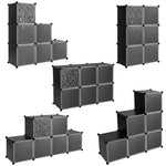 BukkitBow - Modulaire Schoenenkast - met 6 Kubussen - Stevig en Ruimtebesparend - Flexibel Ontwerp - 35x35x35cm