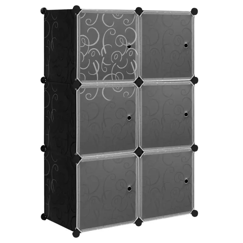 BukkitBow - Modulaire Schoenenkast - met 6 Kubussen - Stevig en Ruimtebesparend - Flexibel Ontwerp - 35x35x35cm