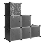 BukkitBow - Modulaire Schoenenkast - met 6 Kubussen - Stevig en Ruimtebesparend - Flexibel Ontwerp - 35x35x35cm