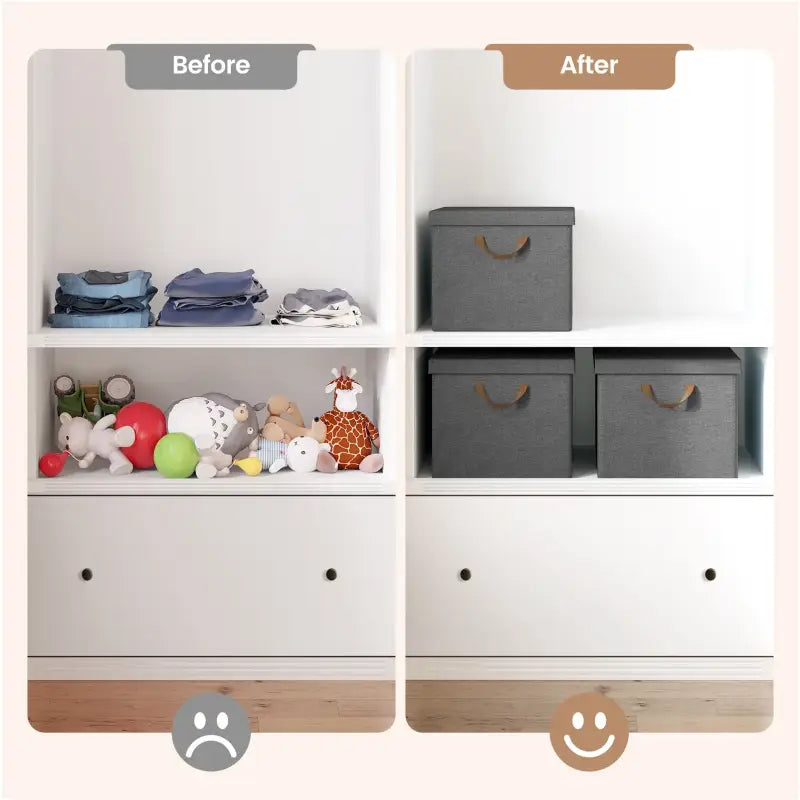 BukkitBow - Opbergdoos met Handvaten - Stoffen Opbergbox - Stapelbaar en Stevig