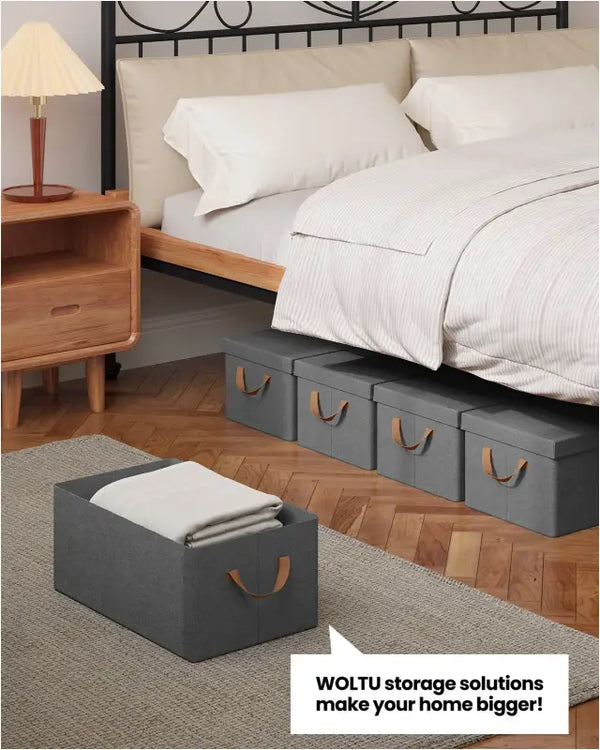 BukkitBow - Opbergdoos met Handvaten - Stoffen Opbergbox - Stapelbaar en Stevig