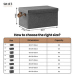 BukkitBow - Opbergdoos met Handvaten - Stoffen Opbergbox - Stapelbaar en Stevig