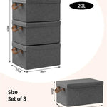 BukkitBow - Opbergdoos met Handvaten - Stoffen Opbergbox - Stapelbaar en Stevig