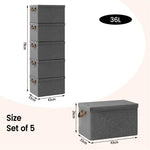 BukkitBow - Opbergdoos met Handvaten - Stoffen Opbergbox - Stapelbaar en Stevig