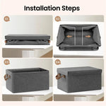 BukkitBow - Opbergdoos met Handvaten - Stoffen Opbergbox - Stapelbaar en Stevig