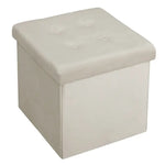 BukkitBow - Opbergkist / Zitbank - Veelzijdig Gebruik - Poef met Opbergruimte - Stabiele Constructie - 37.5x37.5x38CM