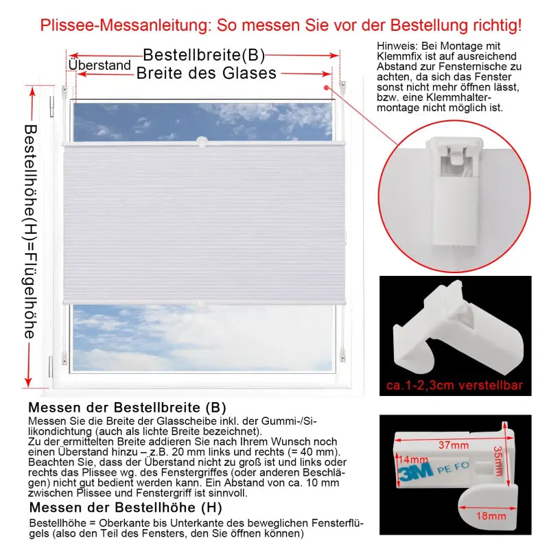 BukkitBow - Plissé / Jaloezie - Dubbele Geplooide Honingraat Rolgordijn - Breedte 45-120cm - Hoogte 130/220cm