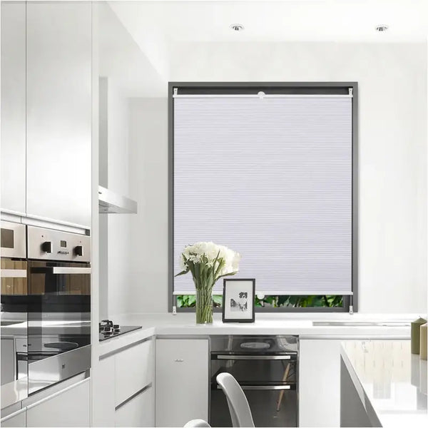 BukkitBow - Plissé / Jaloezie - Dubbele Geplooide Honingraat Rolgordijn - Breedte 45-120cm - Hoogte 130/220cm