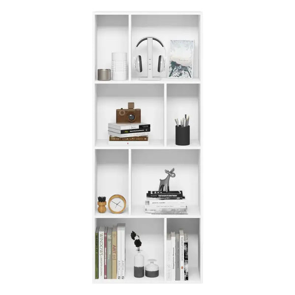 BukkitBow - Ruime Boekenkast - 8 Vakken - Duurzaam & Stevig - Ruimte-efficiënt - 60x143x29cm