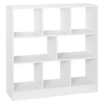 BukkitBow - Ruime Open Boekenkast - 8 Compartimenten - Veilig Ontwerp - Veelzijdig Gebruik - 97.5x30x100cm