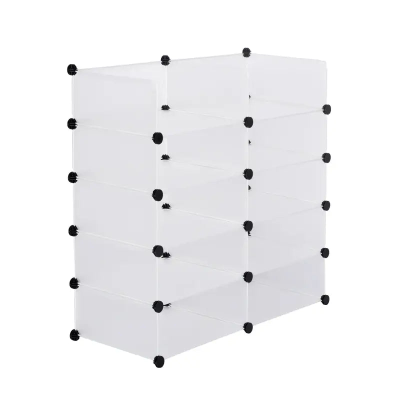 BukkitBow - Schoenen Opbergkast met 10 Compartimenten - Stevig Ontwerp - Multifunctioneel - 48x173x36CM