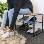 BukkitBow - Schoenenrek met Plank - Stevig en Stabiel - Geschikt als Decoratie Tafel - Multifunctioneel - 63x30x43cm
