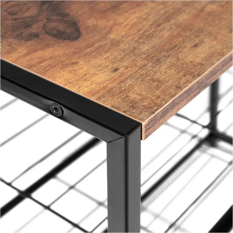 BukkitBow - Schoenenrek met Plank - Stevig en Stabiel - Geschikt als Decoratie Tafel - Multifunctioneel - 63x30x63cm