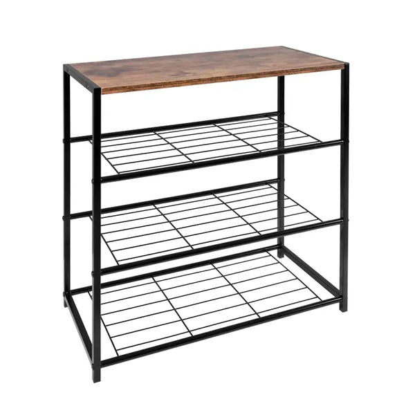 BukkitBow - Schoenenrek met Plank - Stevig en Stabiel - Geschikt als Decoratie Tafel - Multifunctioneel - 63x30x63cm