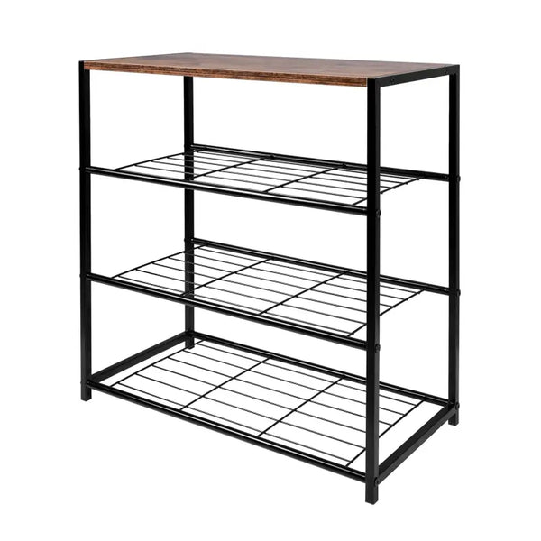 BukkitBow - Schoenenrek met Plank - Stevig en Stabiel - Geschikt als Decoratie Tafel - Multifunctioneel - 63x30x63cm