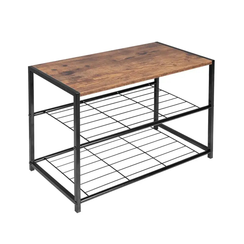 BukkitBow - Schoenenrek met Plank - Stevig en Stabiel - Geschikt als Decoratie Tafel - Multifunctioneel - 63x30x43cm