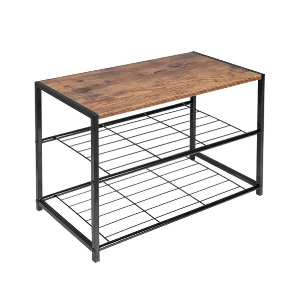 BukkitBow - Schoenenrek met Plank - Stevig en Stabiel - Geschikt als Decoratie Tafel - Multifunctioneel - 63x30x43cm