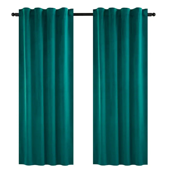 BukkitBow - Set Gordijnen Fluweel - 300g/m² - 140 cm Breed - Verschillende Hoogtes